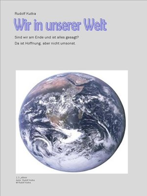 cover image of Wir in unserer Welt